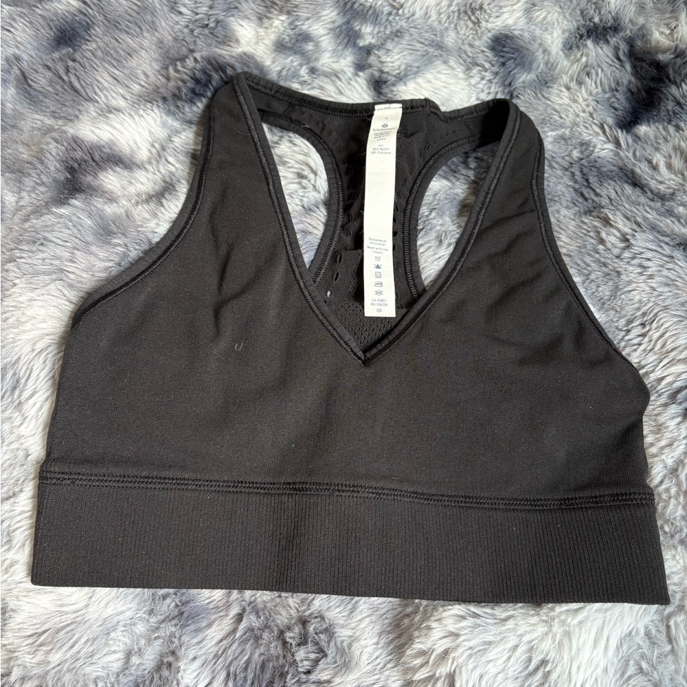 Lululemon Black Racerback Sports Bra Intimates